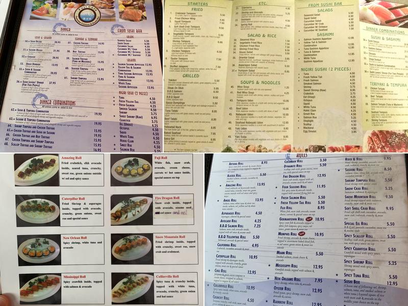Fuji Cafe Menu