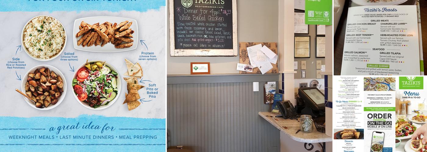 Taziki's Mediterranean Cafe - Mendenhall Menu