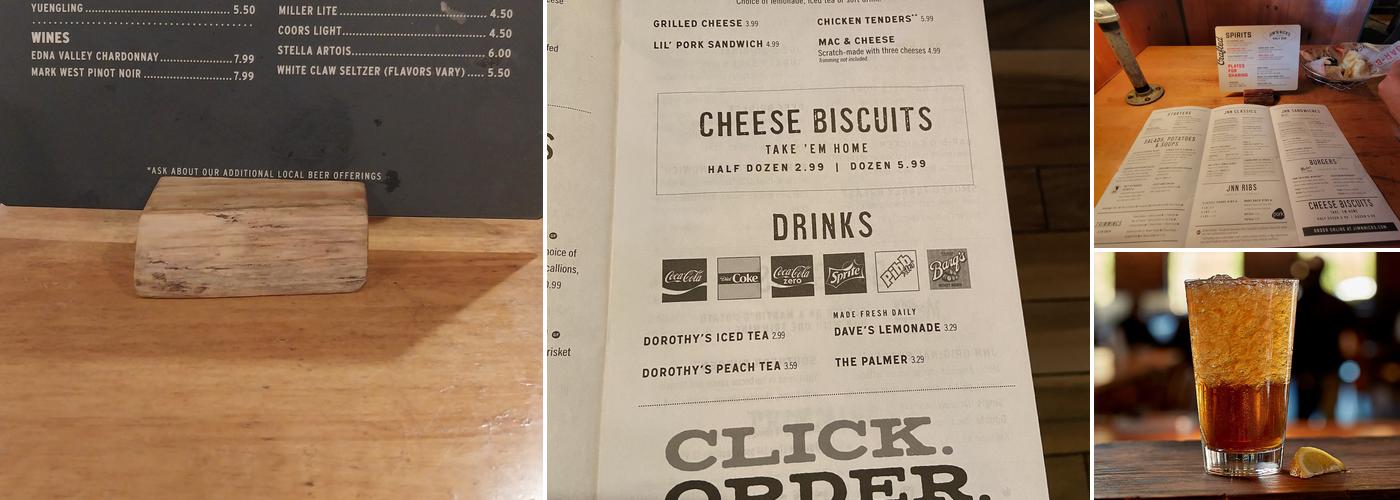 Jim 'N Nick's Bar-B-Q Menu