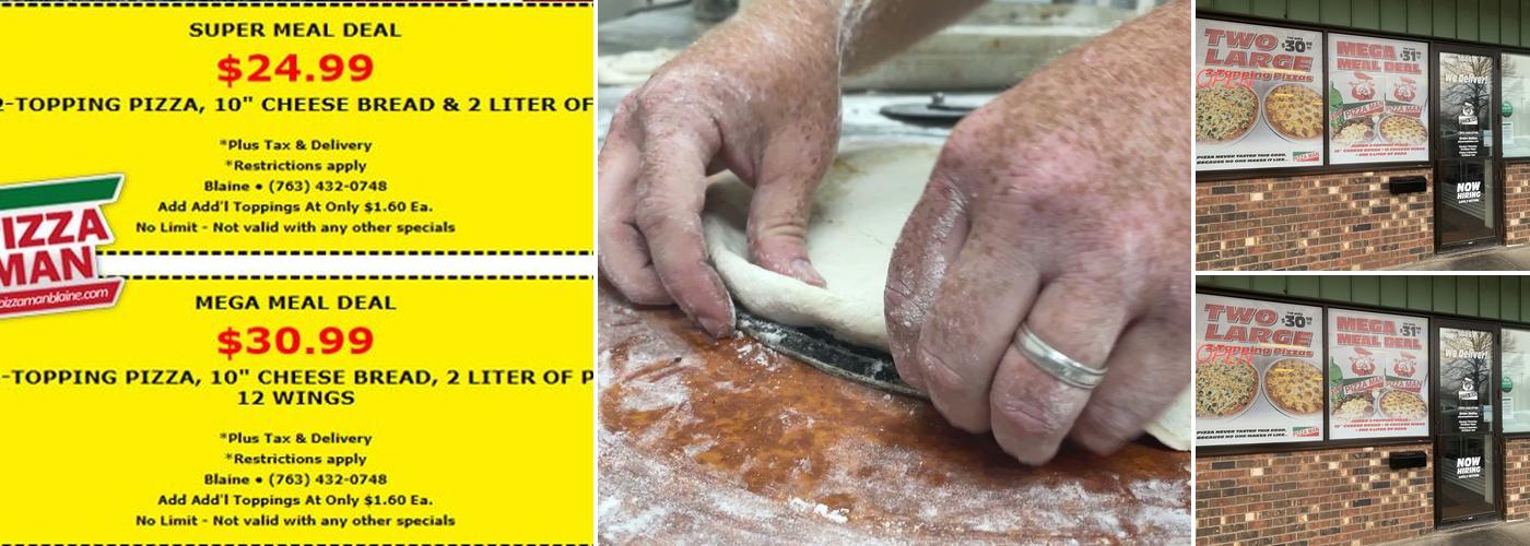 Pizza Man Menu