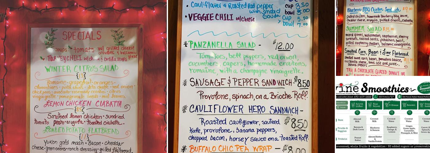 Vine Cafe Menu