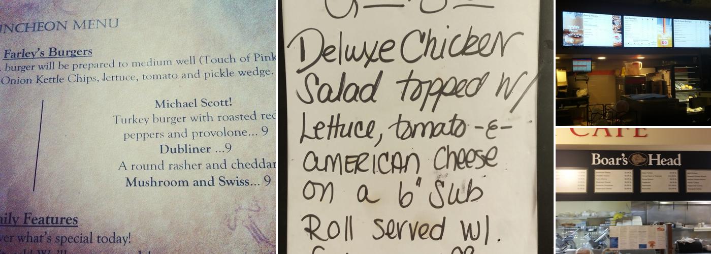 City Market and Cafe Menu