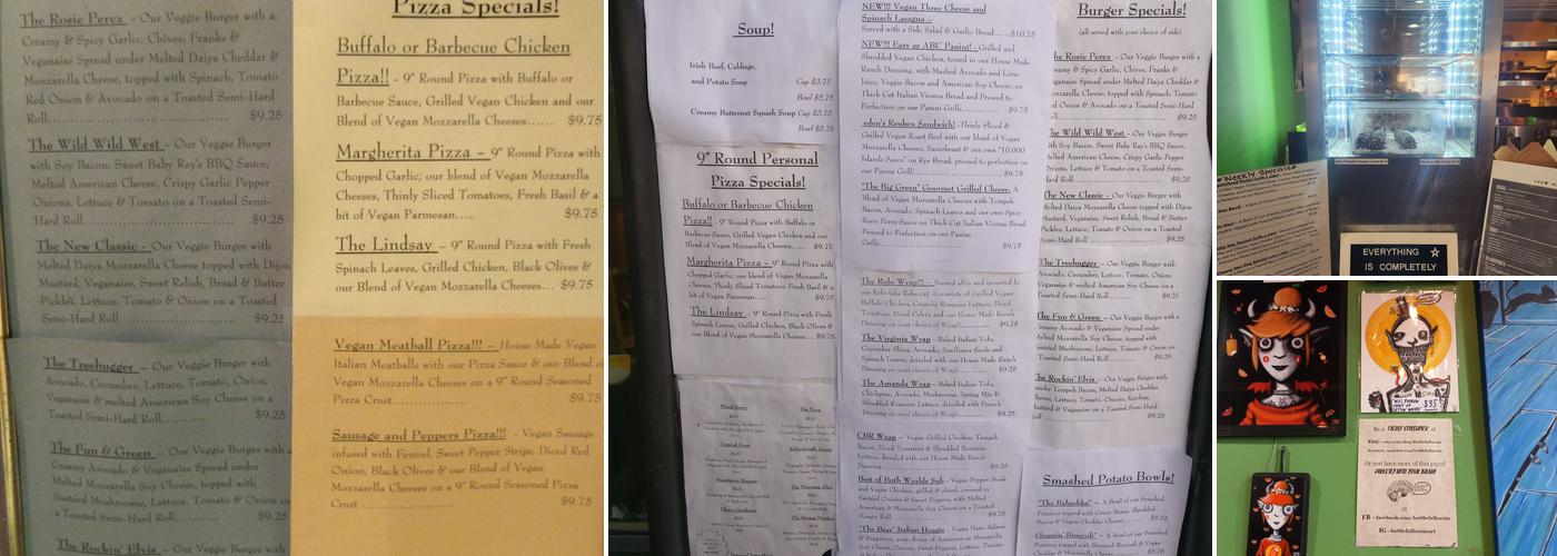 Eden Vegan Cafe Menu