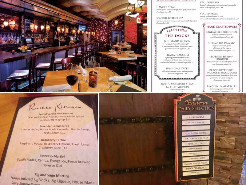 Rustic Kitchen Bistro & Bar Menu