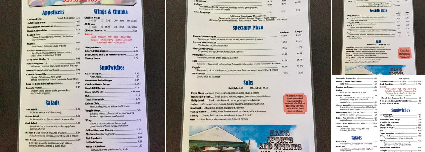Trisha's Cafe & Catering Menu