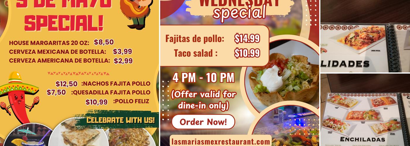 Las Marias Menu
