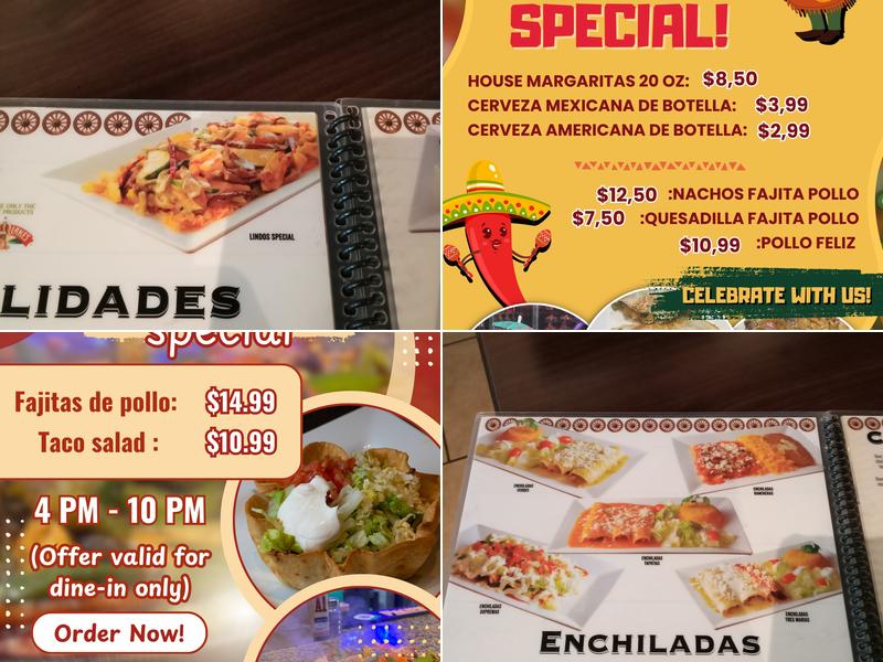 Las Marias Menu