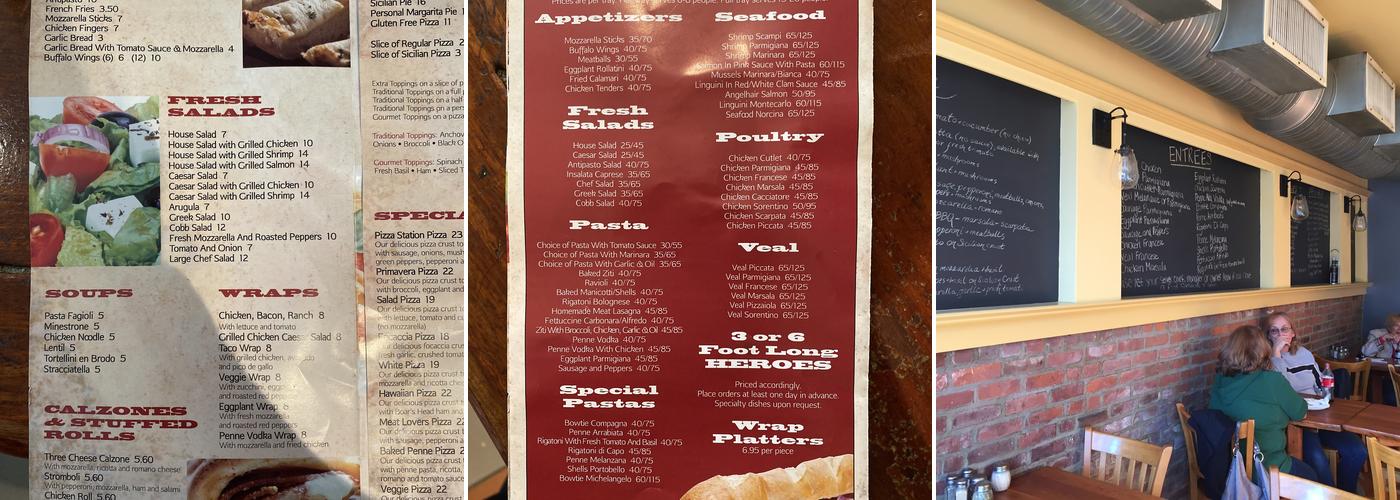 Pizza Station Menu