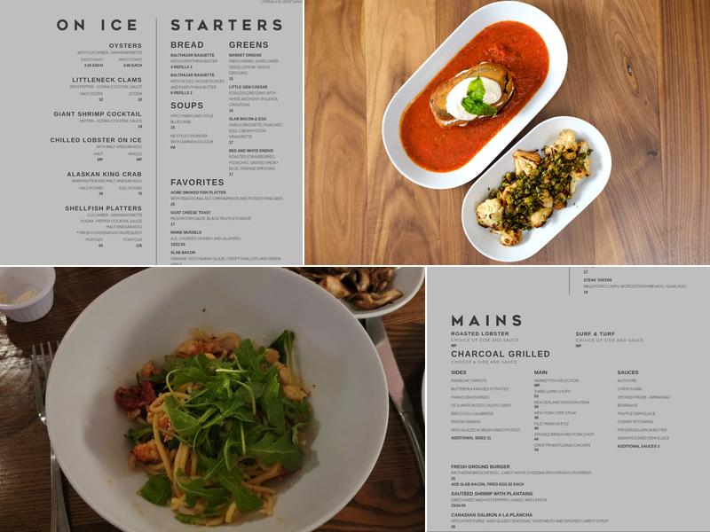 Roost Menu