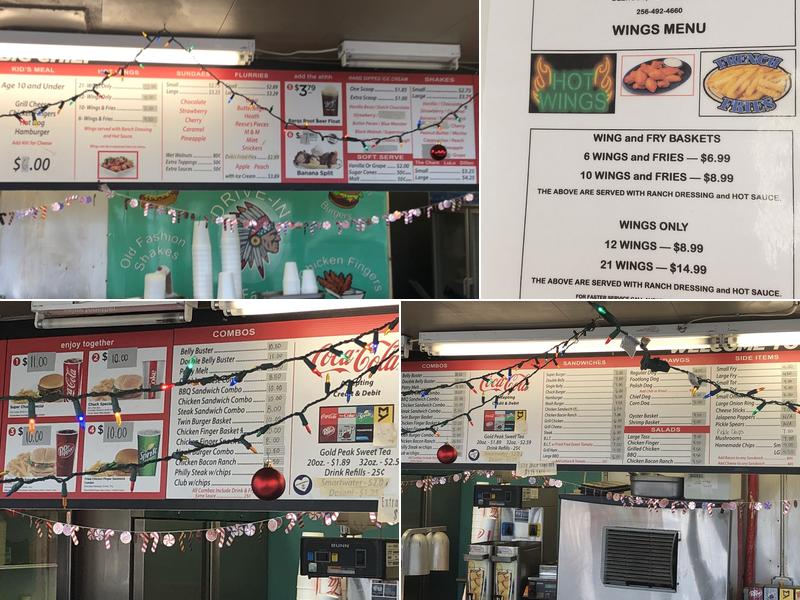 Big Chief Drive-In Menu