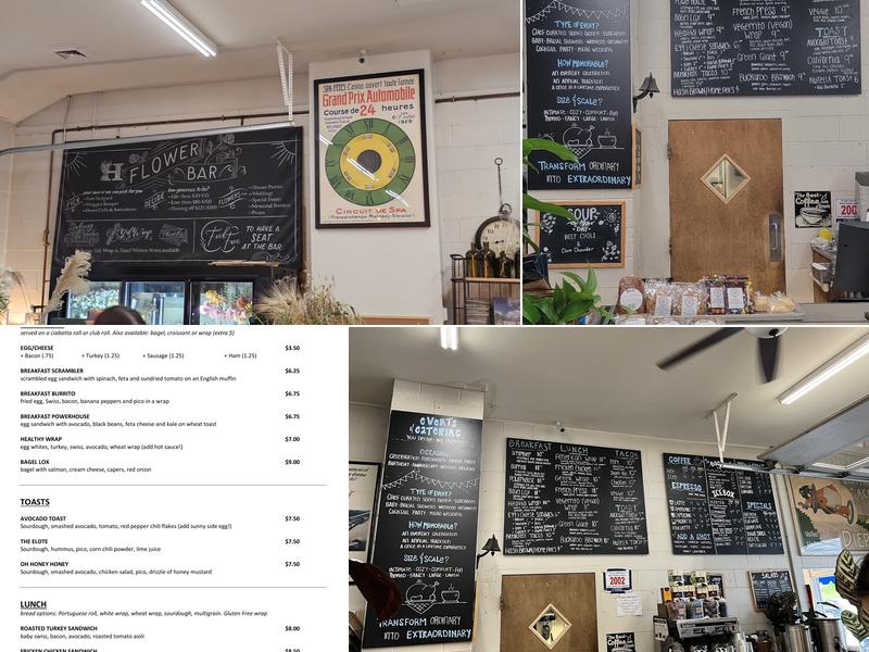 Hayfields Cafe & Florist Menu