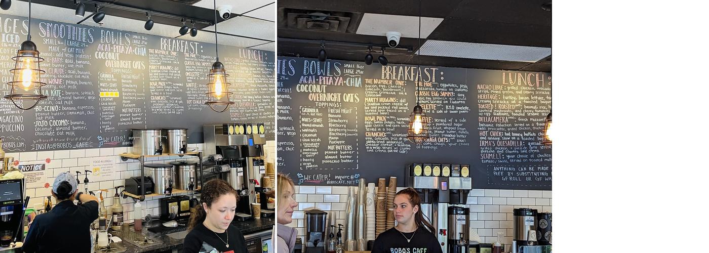 Bobo's Cafe Menu
