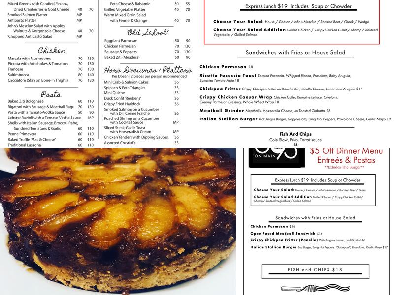 John's Cafe Menu
