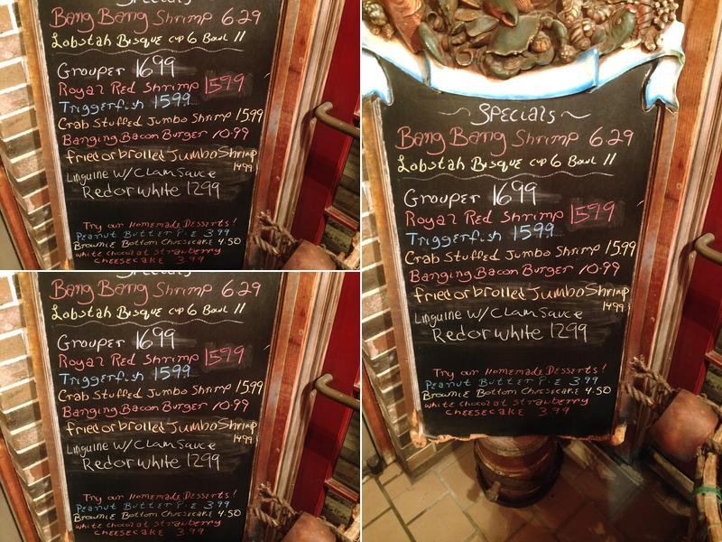 The Fisherman Restaurant Menu