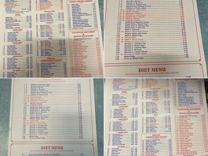 Ming Guang Menu