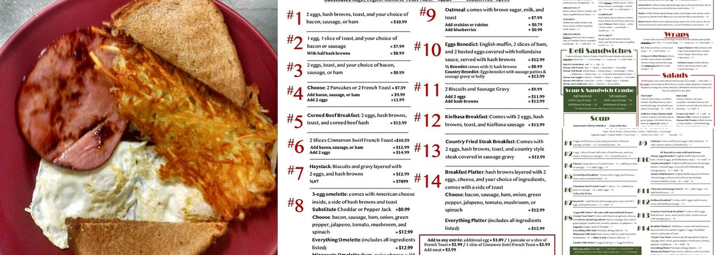 Olde Main Eatery Menu