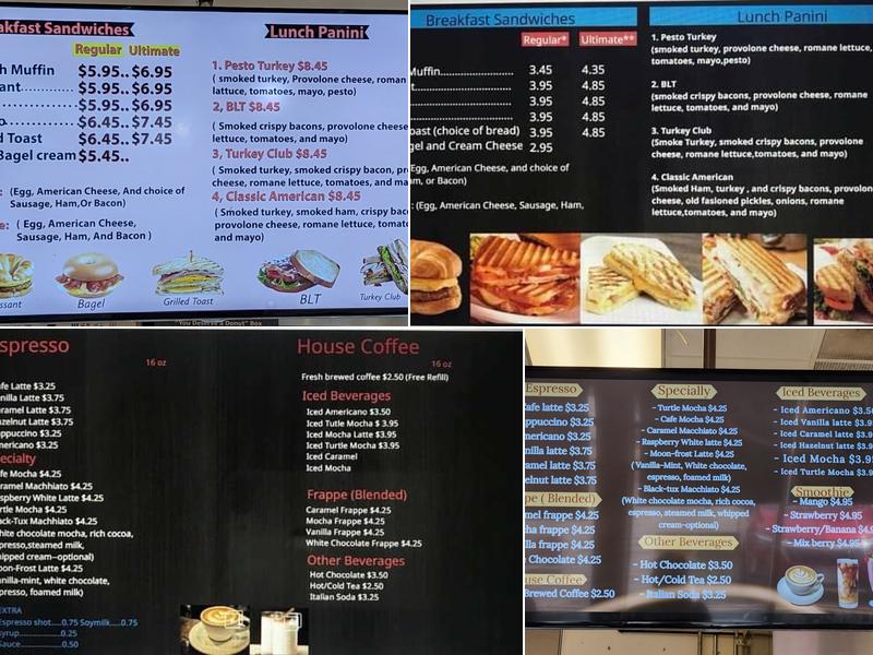 Moon Donuts & Cafe Menu