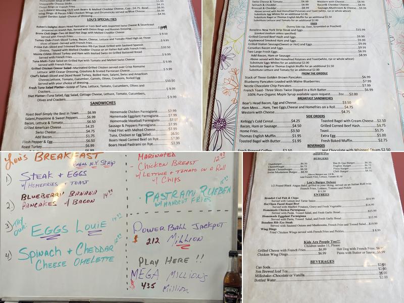 Lou's Restaurant & Deli Menu