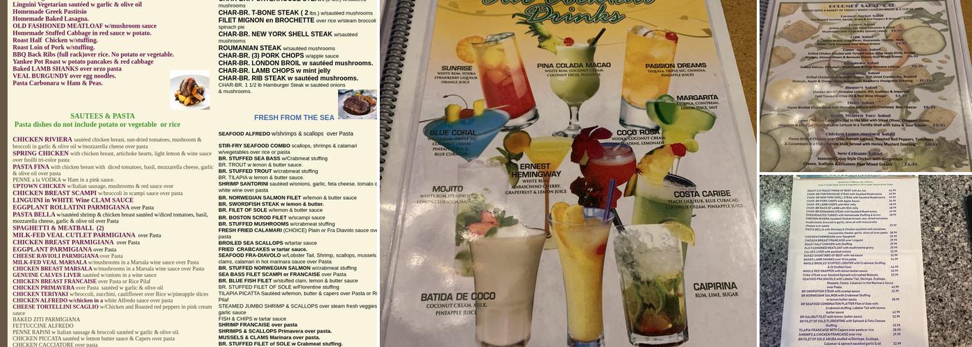 Olympic Diner Menu