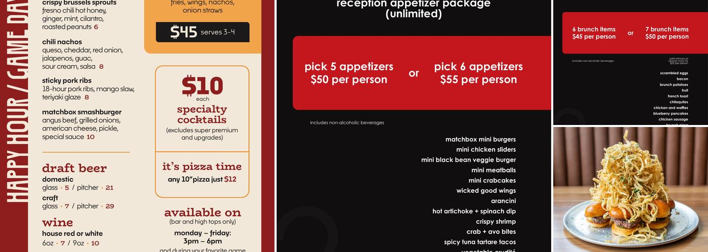 matchbox Menu