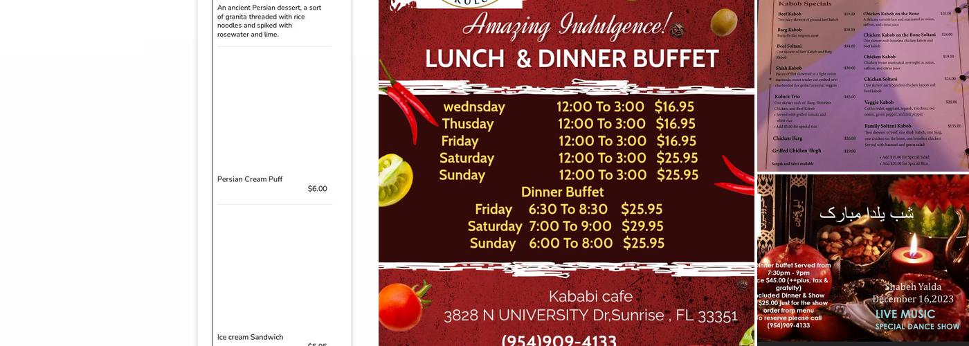 Kababi Cafe by Kuluck Menu