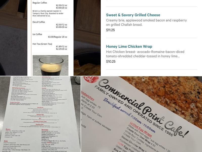 Commercial Point Cafe Menu