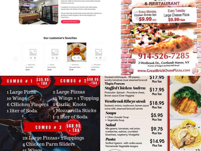 Westbrook Pizzeria Menu