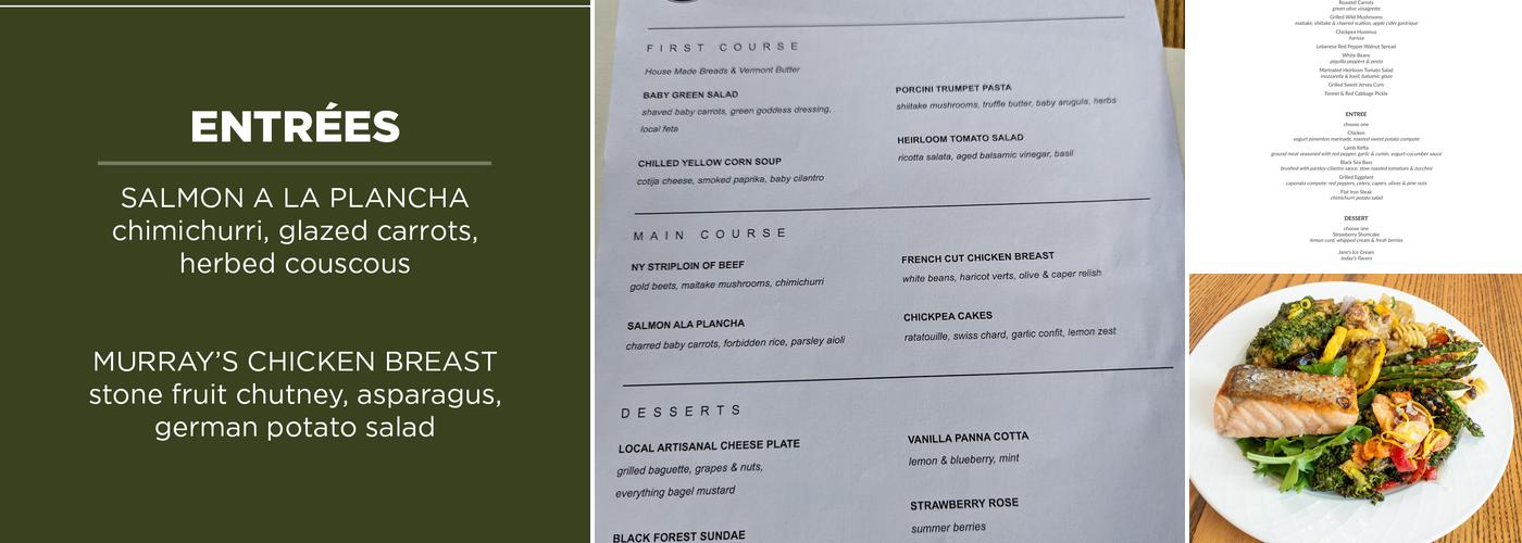 Valley Restaurant Menu