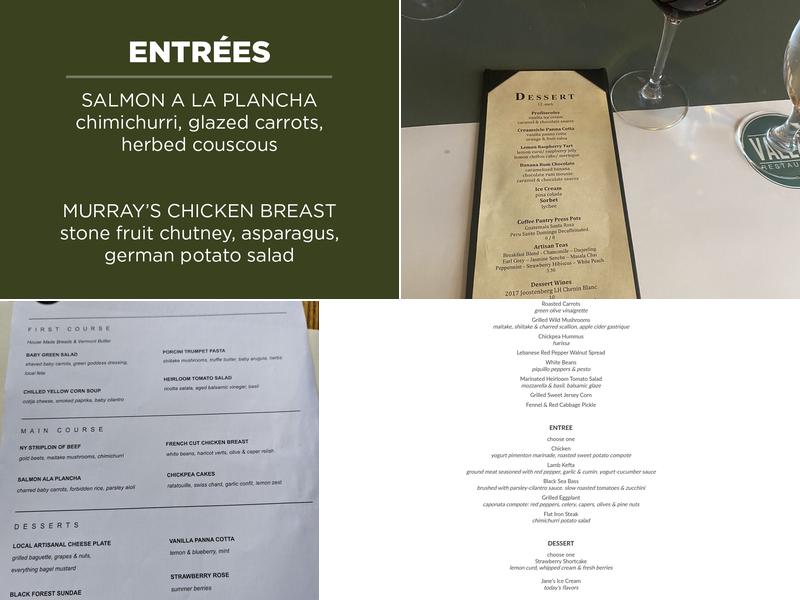 Valley Restaurant Menu