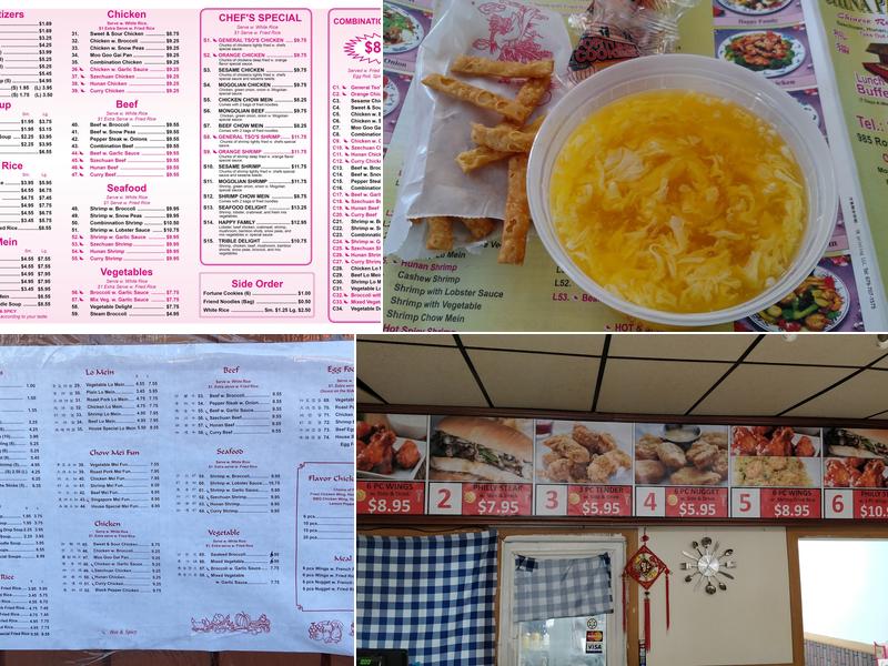 China Panda Menu