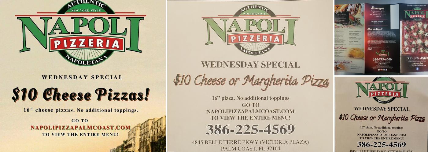 Napoli Pizza Palm Coast Menu