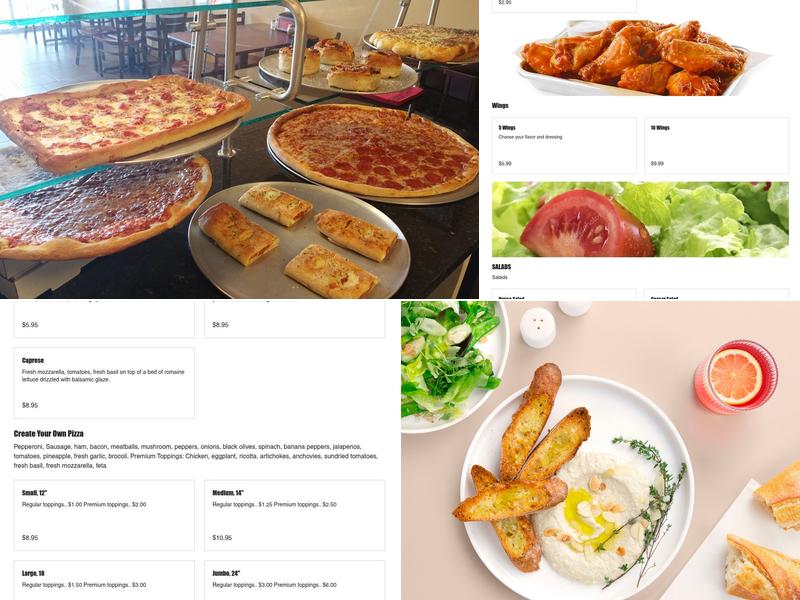 Bruno's Pizza Menu