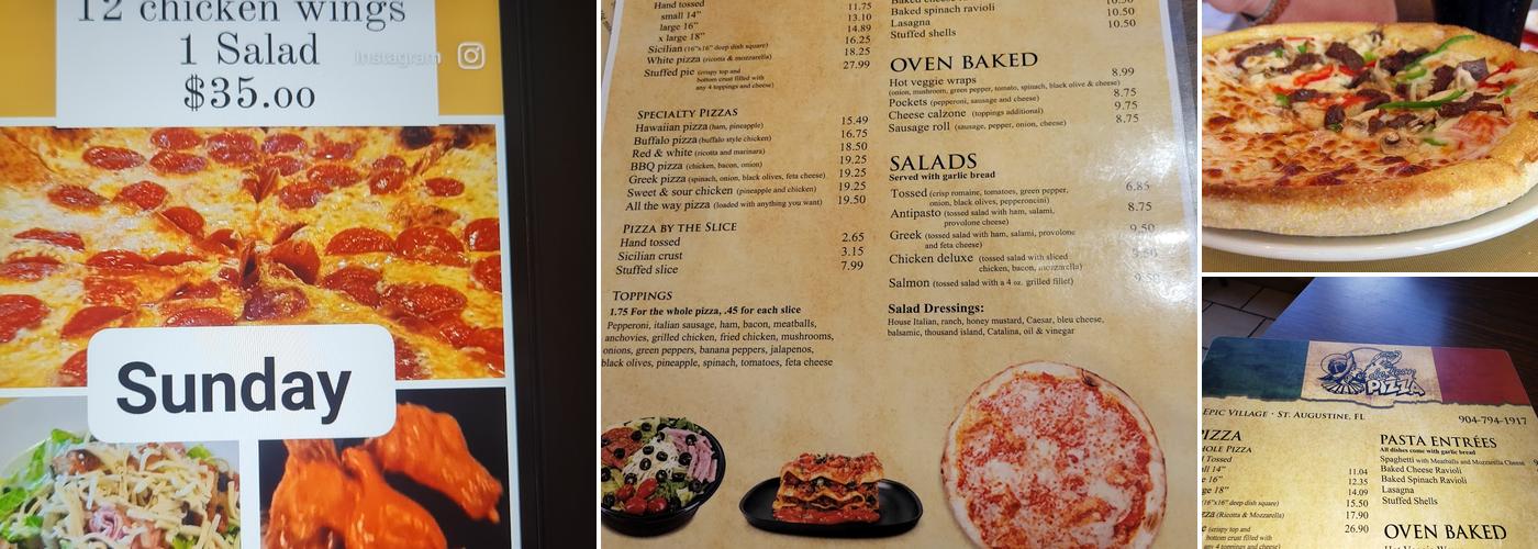 DeLeon Pizza Menu
