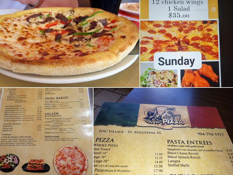 DeLeon Pizza Menu