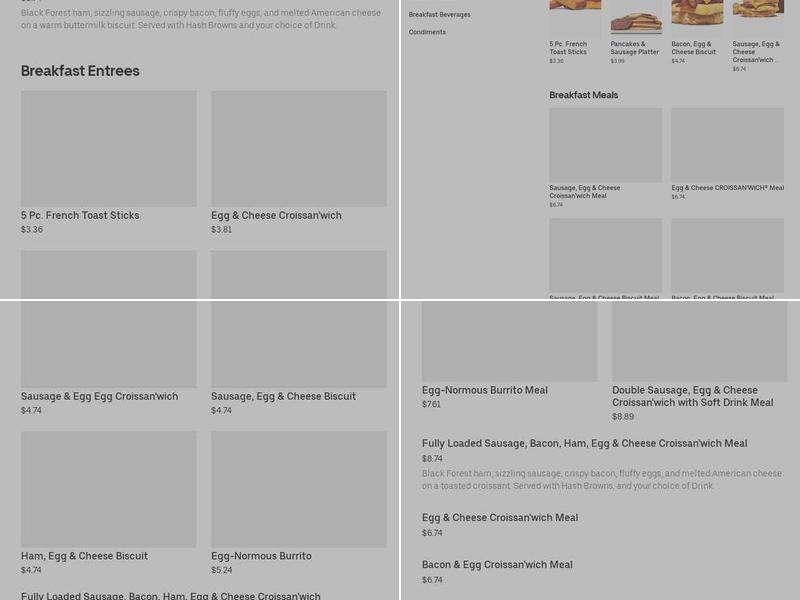 Burger King Menu