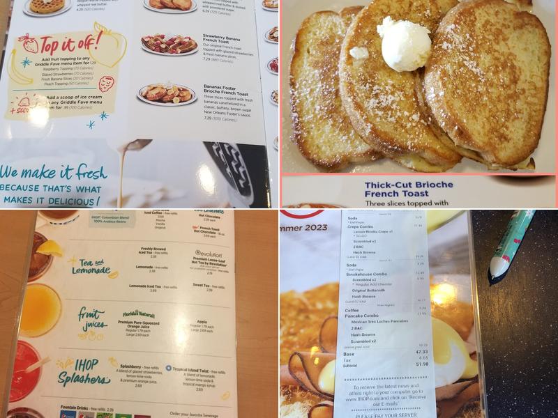 IHOP Menu