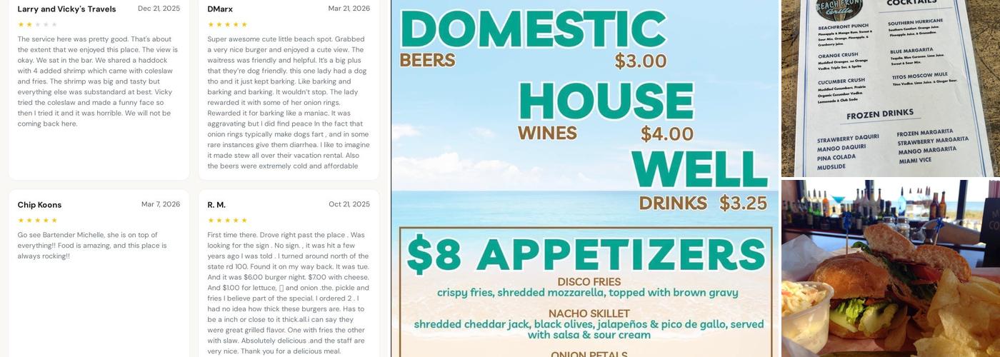 Beach Front Grille Menu