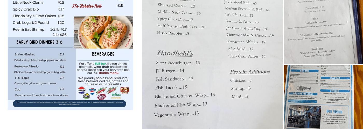 JT's Seafood Shack Menu