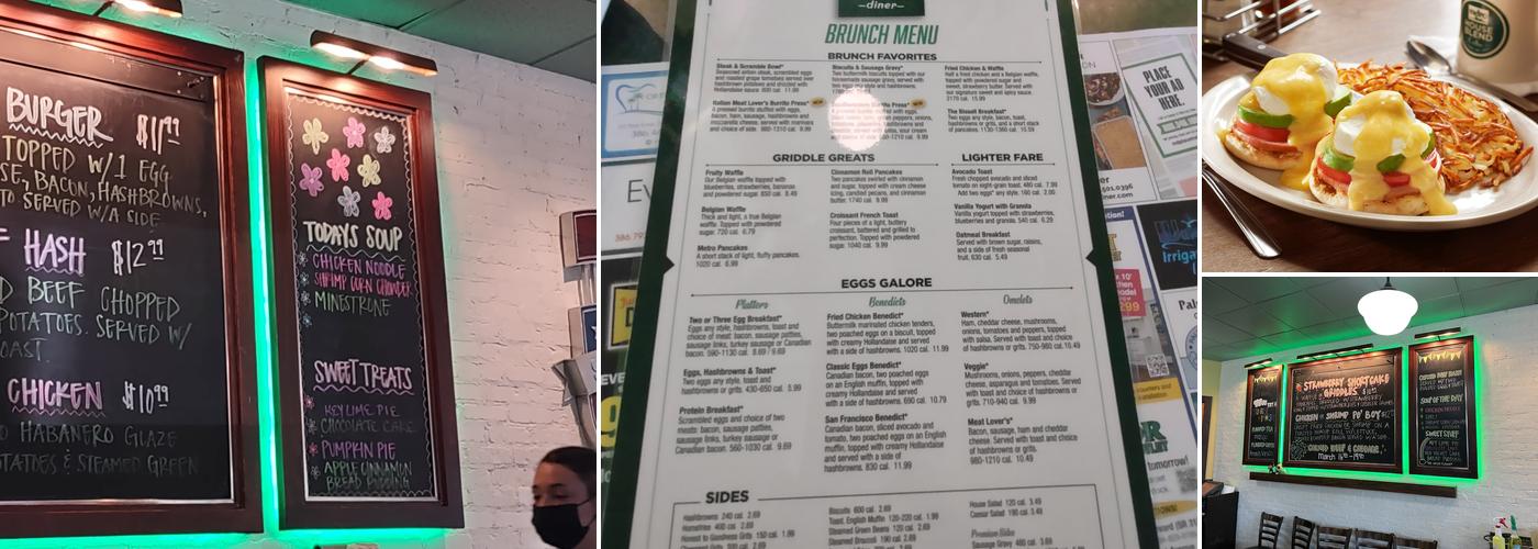 Metro Diner Menu