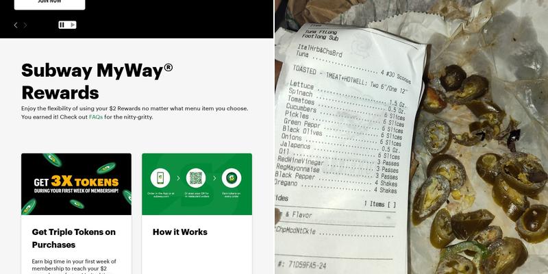 Subway Menu