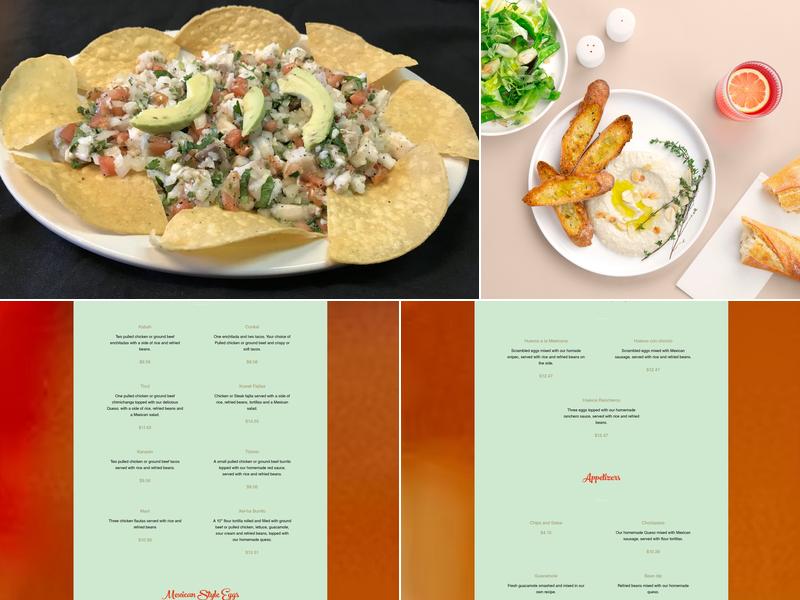 Playa Chacmool Inc Menu