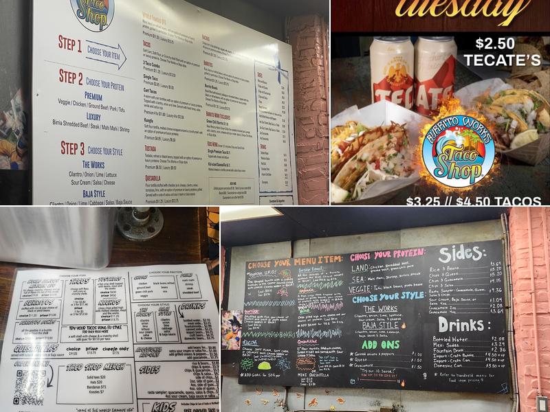 Burrito Works Taco Shop Menu