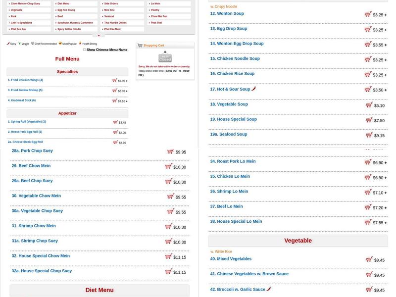 China Wok Menu
