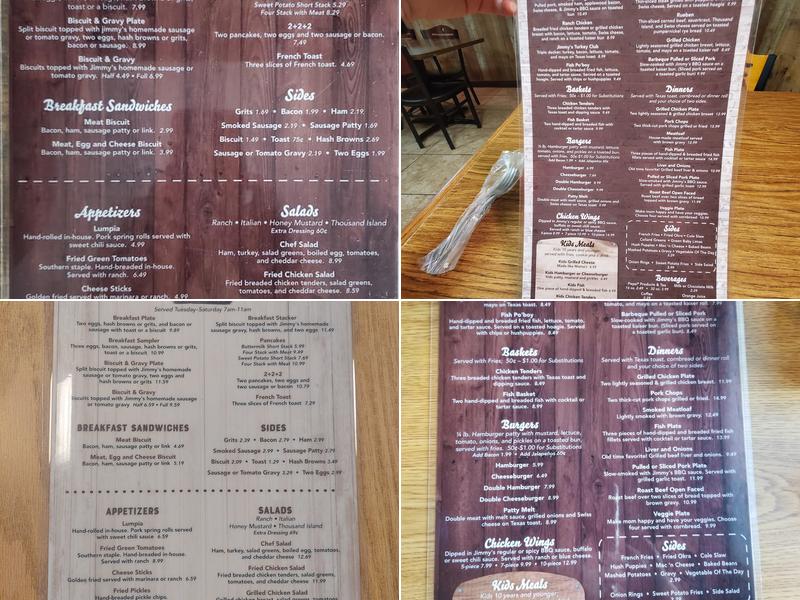 Jen’s Grill Menu