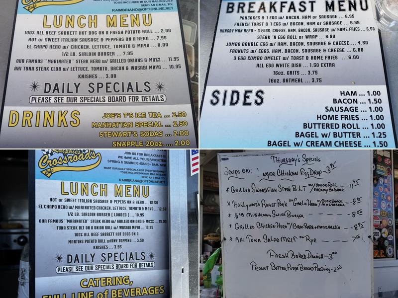 Ralphie's Crossroads Cafe Menu