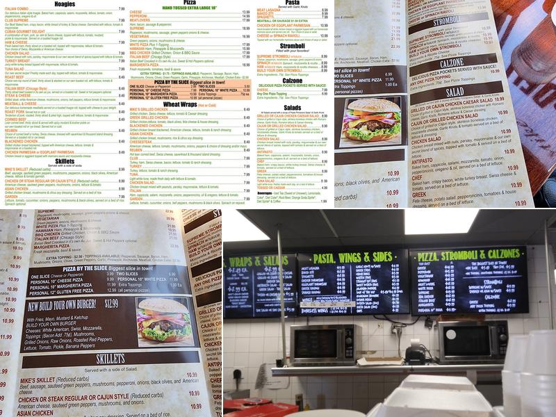 Mike's Pizza Deli Station Menu