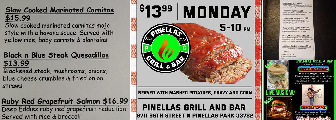 Pinellas Grill Menu