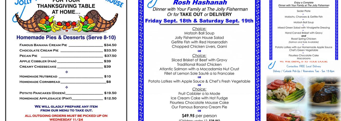 The Jolly Fisherman & Steak House Menu