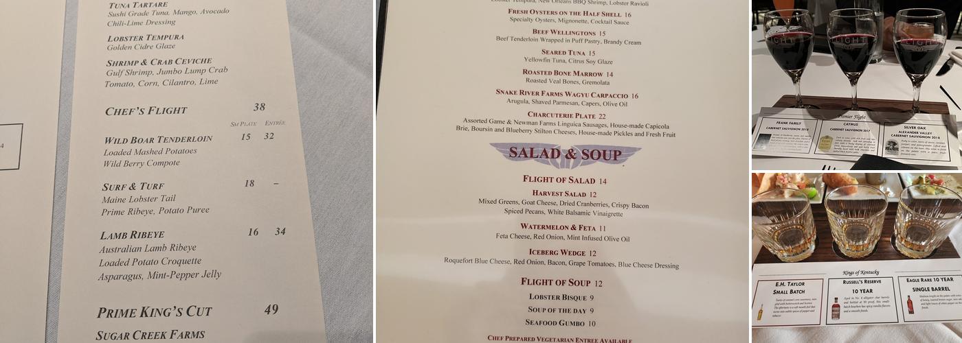 Flight Restaurant and Wine Bar Menu