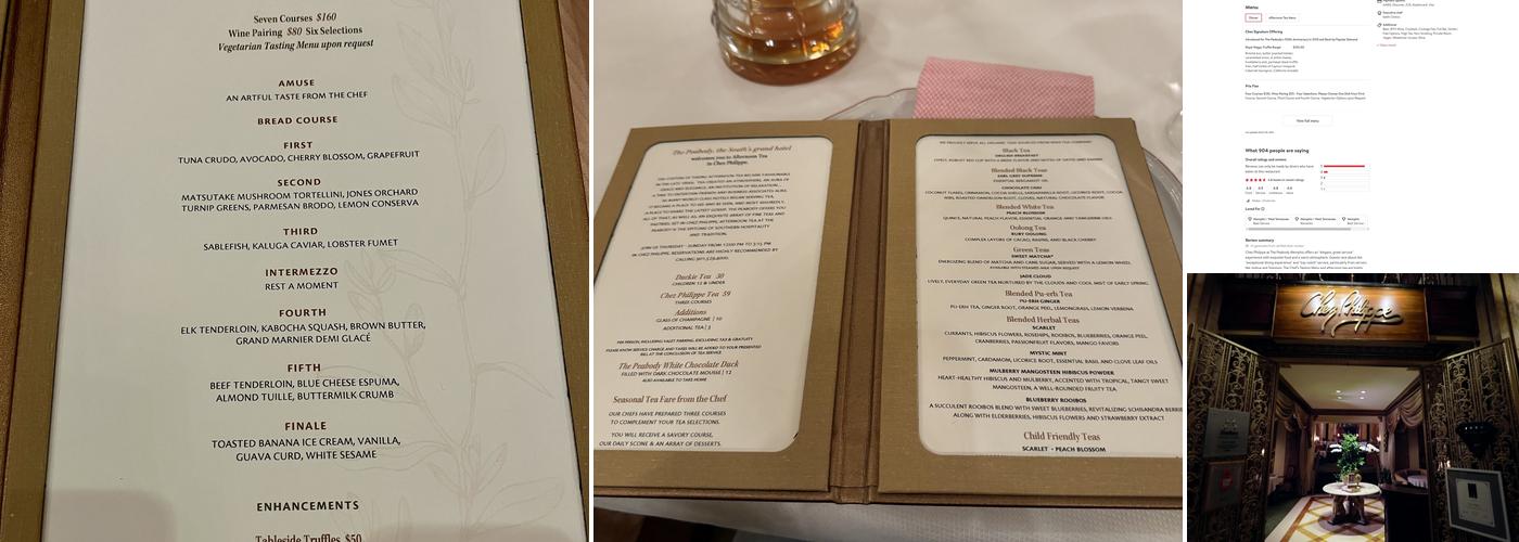 Chez Philippe Menu